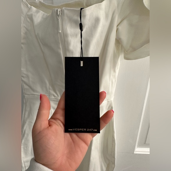 ASOS White Off Shoulder Midi - Picture 3 of 4